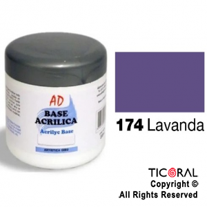 BASE ACRILICA AD 174 LAVANDA 200ML X 3 UNIDADES